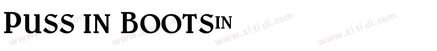 Puss in Boots字体转换